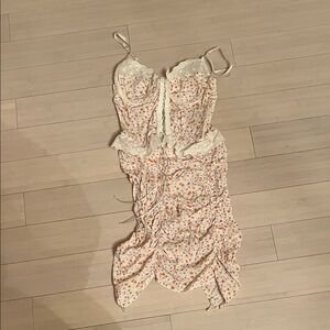 Sky to Moon Floral White Dress